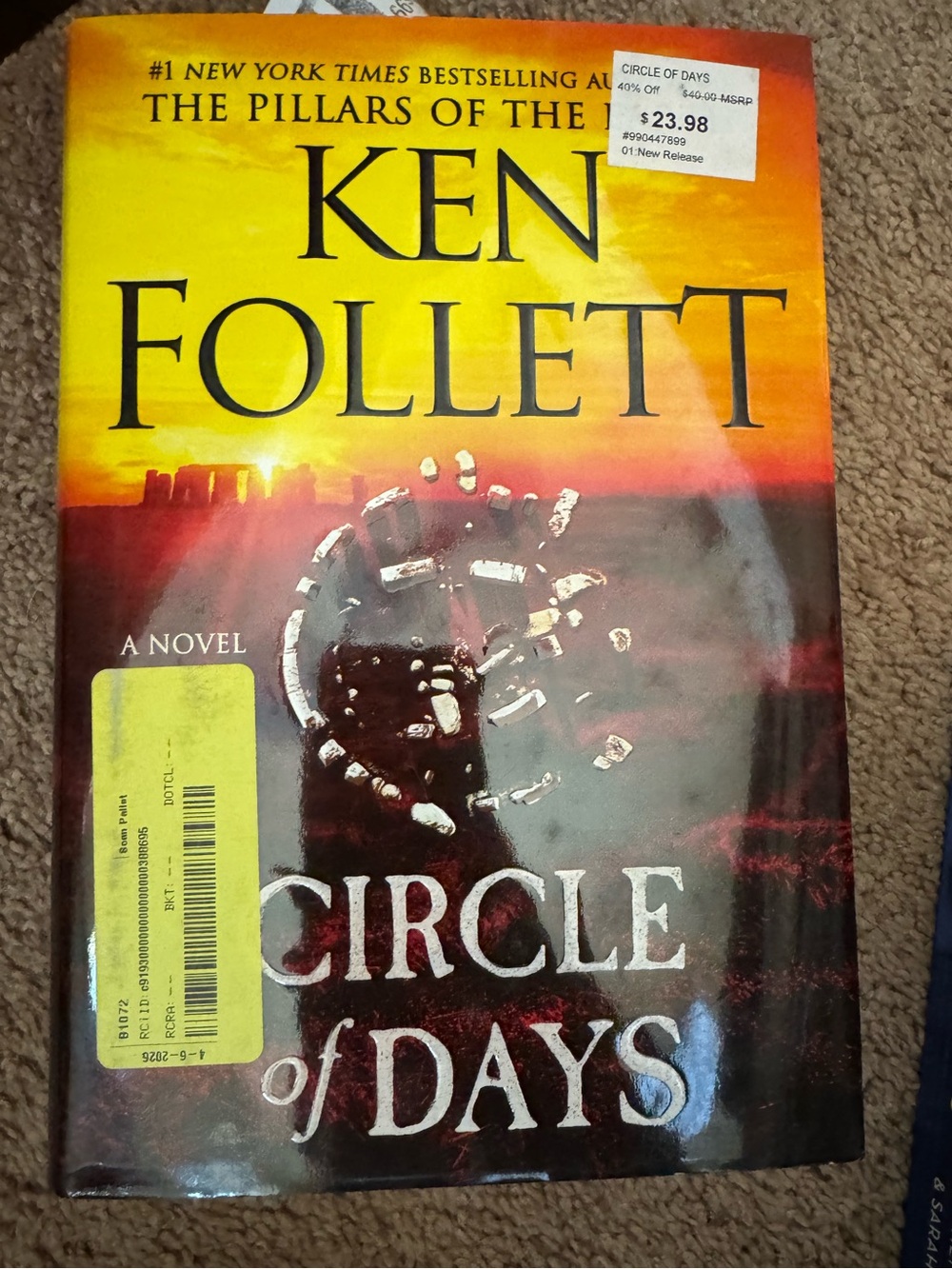 Circle of Days - Hardcover Book (Yellow, Red, Black)